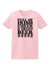 Full of Irish Cheer and Green Beer Womens T-Shirt by TooLoud-Womens T-Shirt-TooLoud-PalePink-X-Small-Davson Sales