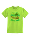 Fun Summer Beach Scene - Beach Baby Childrens T-Shirt by TooLoud-Childrens T-Shirt-TooLoud-Lime-Green-X-Small-Davson Sales