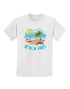 Fun Summer Beach Scene - Beach Baby Childrens T-Shirt by TooLoud-Childrens T-Shirt-TooLoud-White-X-Small-Davson Sales