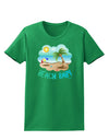 Fun Summer Beach Scene - Beach Baby Womens Dark T-Shirt by TooLoud-Womens T-Shirt-TooLoud-Kelly-Green-X-Small-Davson Sales