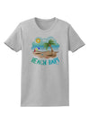 Fun Summer Beach Scene - Beach Baby Womens T-Shirt by TooLoud-Womens T-Shirt-TooLoud-AshGray-X-Small-Davson Sales