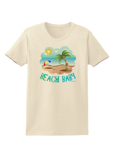 Fun Summer Beach Scene - Beach Baby Womens T-Shirt by TooLoud-Womens T-Shirt-TooLoud-Natural-X-Small-Davson Sales