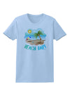 Fun Summer Beach Scene - Beach Baby Womens T-Shirt by TooLoud-Womens T-Shirt-TooLoud-Light-Blue-X-Small-Davson Sales