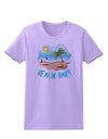 Fun Summer Beach Scene - Beach Baby Womens T-Shirt by TooLoud-Womens T-Shirt-TooLoud-Lavender-X-Small-Davson Sales