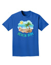 Fun Summer Beach Scene - Beach Bum Adult Dark T-Shirt by TooLoud-Mens T-Shirt-TooLoud-Royal-Blue-Small-Davson Sales