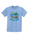 Fun Summer Beach Scene - Beach Bum Childrens T-Shirt by TooLoud-Childrens T-Shirt-TooLoud-Light-Blue-X-Small-Davson Sales