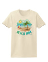 Fun Summer Beach Scene - Beach Bum Womens T-Shirt by TooLoud-Womens T-Shirt-TooLoud-Natural-X-Small-Davson Sales