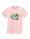 Fun Summer Beach Scene Childrens T-Shirt by TooLoud-Childrens T-Shirt-TooLoud-PalePink-X-Small-Davson Sales