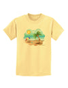 Fun Summer Beach Scene Childrens T-Shirt by TooLoud-Childrens T-Shirt-TooLoud-Daffodil-Yellow-X-Small-Davson Sales