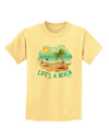 Fun Summer Beach Scene - Life's a Beach Childrens T-Shirt by TooLoud-Childrens T-Shirt-TooLoud-Daffodil-Yellow-X-Small-Davson Sales