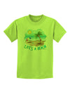 Fun Summer Beach Scene - Life's a Beach Childrens T-Shirt by TooLoud-Childrens T-Shirt-TooLoud-Lime-Green-X-Small-Davson Sales