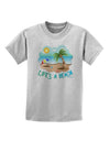 Fun Summer Beach Scene - Life's a Beach Childrens T-Shirt by TooLoud-Childrens T-Shirt-TooLoud-AshGray-X-Small-Davson Sales