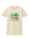 Fun Summer Beach Scene - Life's a Beach Womens T-Shirt by TooLoud-Womens T-Shirt-TooLoud-Natural-X-Small-Davson Sales