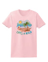 Fun Summer Beach Scene - Life's a Beach Womens T-Shirt by TooLoud-Womens T-Shirt-TooLoud-PalePink-X-Small-Davson Sales