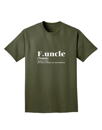 Funcle - Fun Uncle Adult Dark T-Shirt by TooLoud-TooLoud-Military-Green-Small-Davson Sales