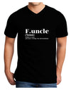 Funcle - Fun Uncle Adult Dark V-Neck T-Shirt by TooLoud-TooLoud-Black-Small-Davson Sales