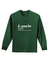 Funcle - Fun Uncle Adult Long Sleeve Dark T-Shirt by TooLoud-TooLoud-Dark-Green-Small-Davson Sales