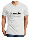 Funcle - Fun Uncle Adult V-Neck T-shirt by TooLoud-TooLoud-White-Small-Davson Sales