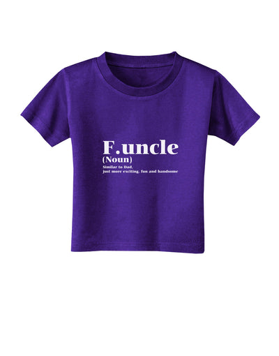 Funcle - Fun Uncle Toddler T-Shirt Dark by TooLoud-TooLoud-Purple-2T-Davson Sales