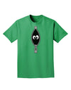 Funny Eyes Peeking Out of Zipper Adult Dark T-Shirt by TooLoud-Mens T-Shirt-TooLoud-Kelly-Green-Small-Davson Sales