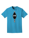 Funny Eyes Peeking Out of Zipper Adult Dark T-Shirt by TooLoud-Mens T-Shirt-TooLoud-Turquoise-Small-Davson Sales