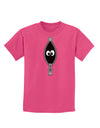 Funny Eyes Peeking Out of Zipper Childrens Dark T-Shirt by TooLoud-Childrens T-Shirt-TooLoud-Sangria-X-Small-Davson Sales