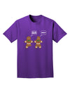 Funny Gingerbread Conversation Christmas Adult Dark T-Shirt-Mens T-Shirt-TooLoud-Purple-Small-Davson Sales