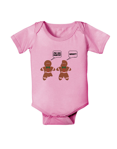 Funny Gingerbread Conversation Christmas Baby Romper Bodysuit-Baby Romper-TooLoud-Light-Pink-06-Months-Davson Sales