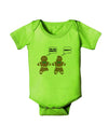 Funny Gingerbread Conversation Christmas Baby Romper Bodysuit-Baby Romper-TooLoud-Lime-Green-06-Months-Davson Sales