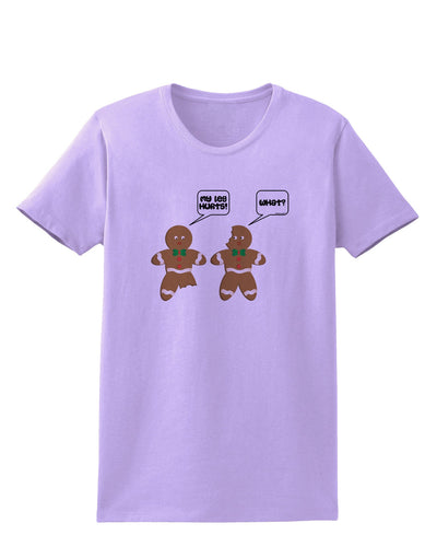 Funny Gingerbread Conversation Christmas Womens T-Shirt-Womens T-Shirt-TooLoud-Lavender-X-Small-Davson Sales