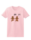 Funny Gingerbread Conversation Christmas Womens T-Shirt-Womens T-Shirt-TooLoud-PalePink-X-Small-Davson Sales