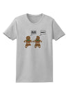 Funny Gingerbread Conversation Christmas Womens T-Shirt-Womens T-Shirt-TooLoud-AshGray-X-Small-Davson Sales