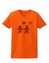 Funny Gingerbread Conversation Christmas Womens T-Shirt-Womens T-Shirt-TooLoud-Orange-X-Small-Davson Sales