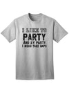 Funny I Like To Party Adult Mens and Womens T-Shirt-Womens T-Shirt-TooLoud-Ash Gray-Small-Davson Sales