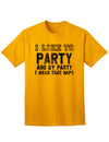 Funny I Like To Party Adult Mens and Womens T-Shirt-Womens T-Shirt-TooLoud-Gold-Small-Davson Sales