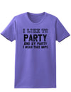 Funny I Like To Party Adult Womens T-Shirt-Womens T-Shirt-TooLoud-Violet-Small-Davson Sales