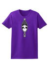 Funny Panda Peeking Out of Zipper Womens Dark T-Shirt by TooLoud-Womens T-Shirt-TooLoud-Purple-X-Small-Davson Sales