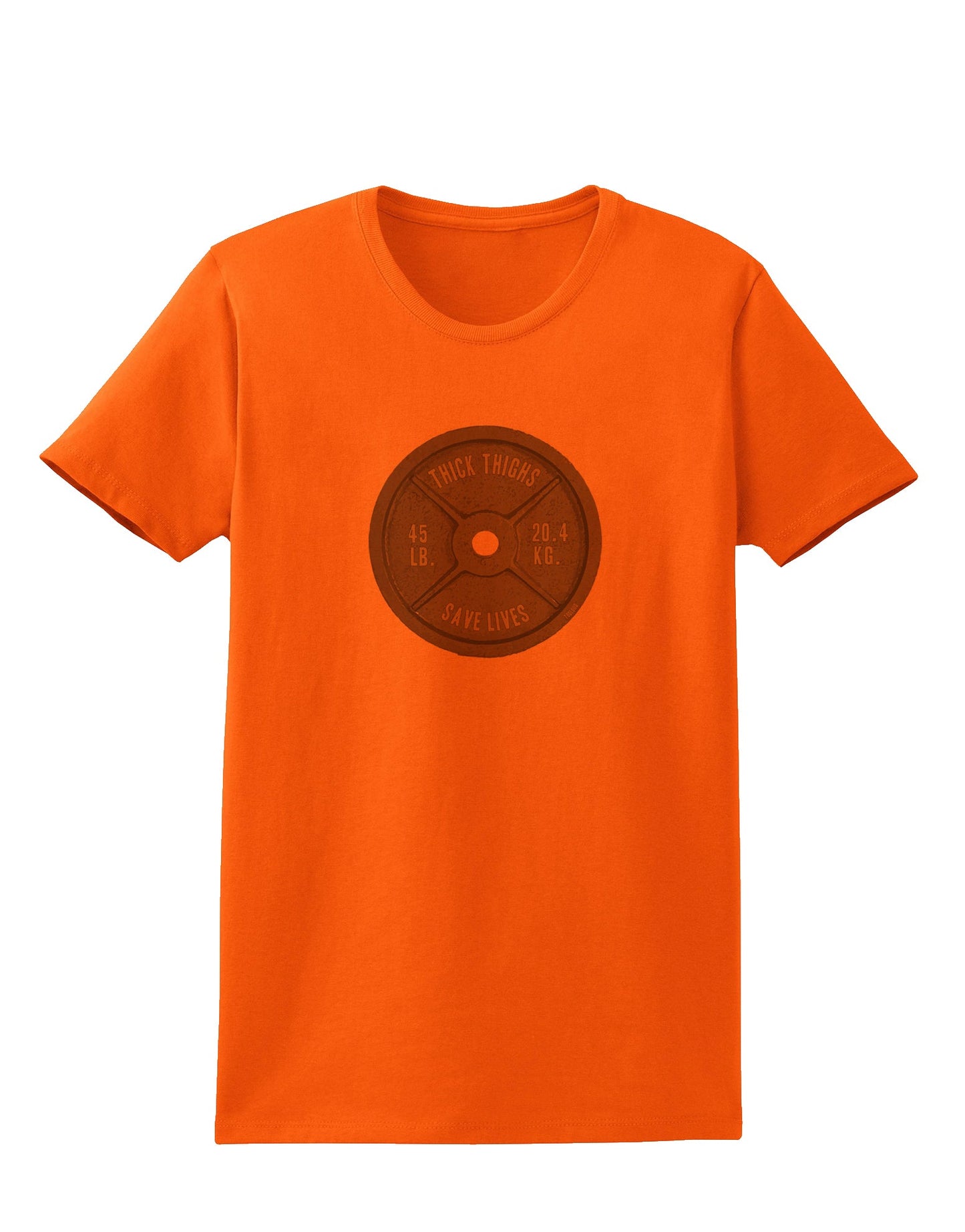 Funny Workout Weight Training Thick Thighs Save Lives Womens T-Shirt by TooLoud-TooLoud-Orange-X-Small-Davson Sales