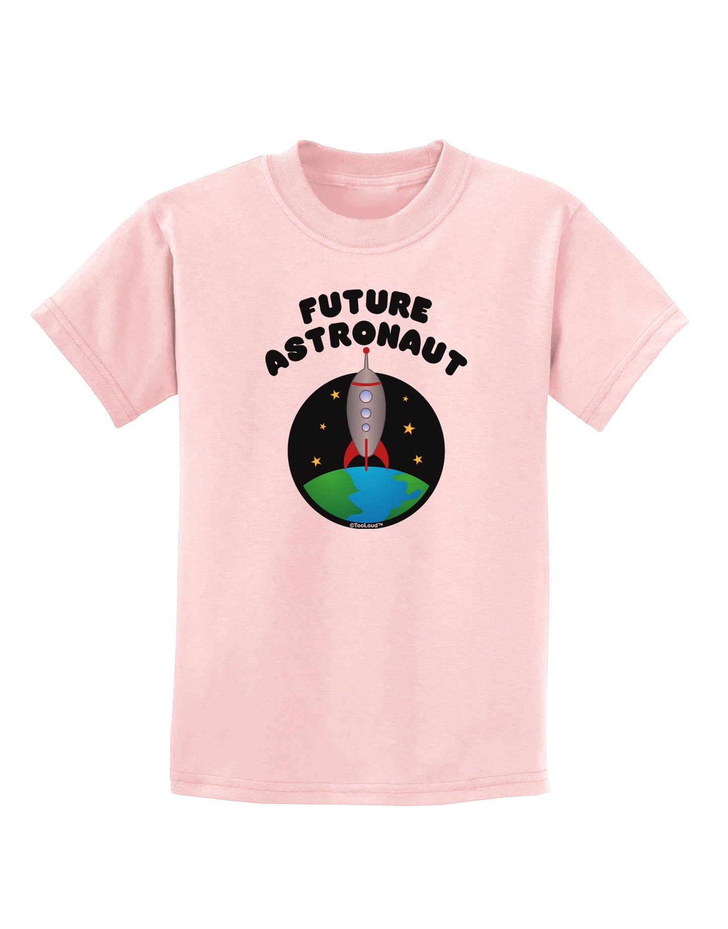 Future Astronaut Color Childrens T-Shirt-Childrens T-Shirt-TooLoud-PalePink-X-Small-Davson Sales