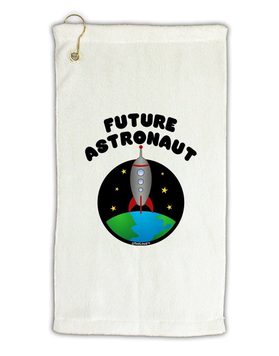 Future Astronaut Color Micro Terry Gromet Golf Towel 11&#x22;x19-Golf Towel-TooLoud-White-Davson Sales