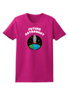 Future Astronaut Color Womens Dark T-Shirt-TooLoud-Hot-Pink-Small-Davson Sales