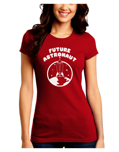 Future Astronaut Juniors Petite Crew Dark T-Shirt-T-Shirts Juniors Tops-TooLoud-Red-Juniors Fitted Small-Davson Sales