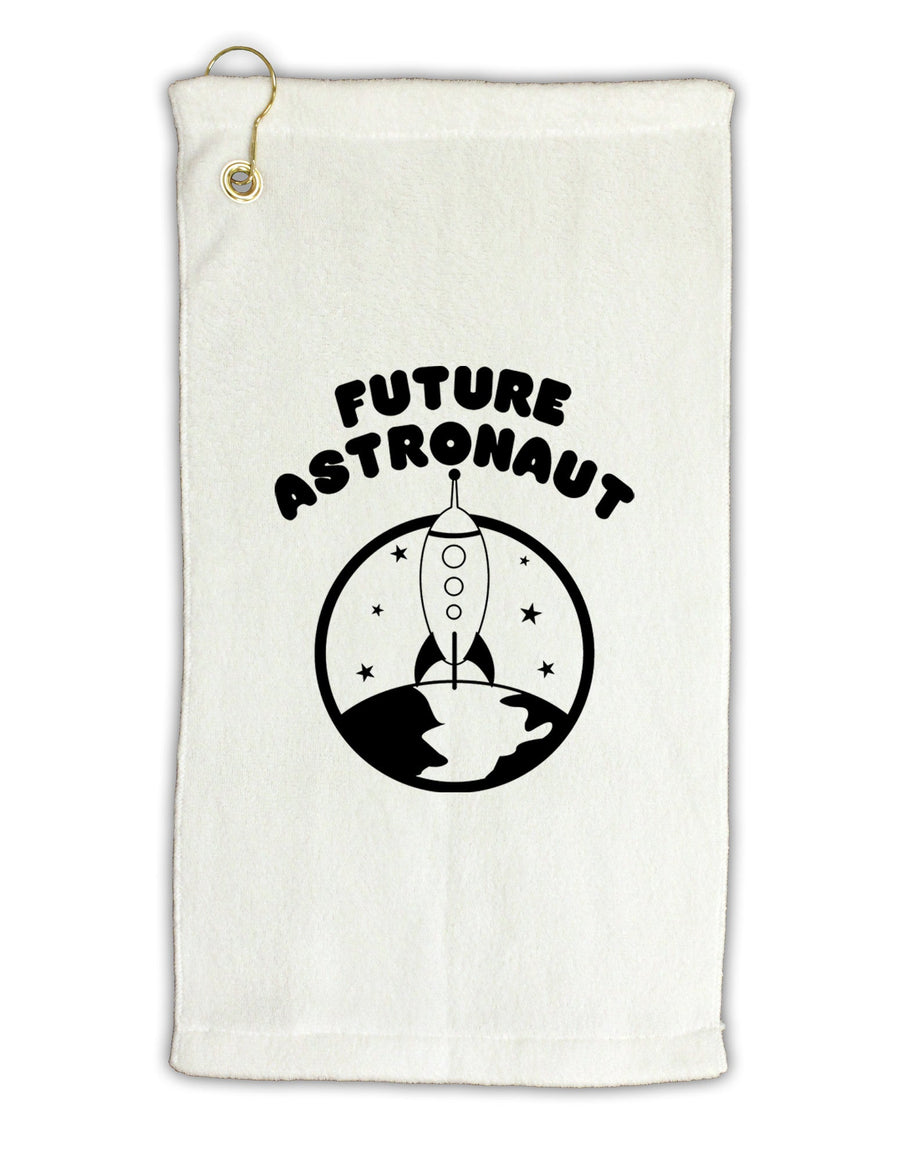 Future Astronaut Micro Terry Gromet Golf Towel 11&#x22;x19-Golf Towel-TooLoud-White-Davson Sales