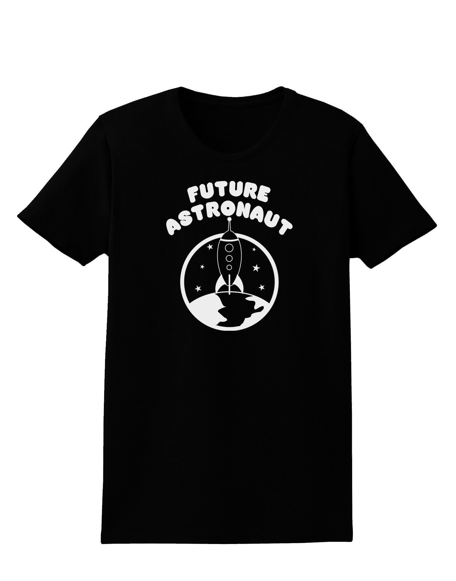 Future Astronaut Womens Dark T-Shirt-TooLoud-Black-X-Small-Davson Sales