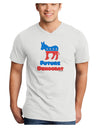 Future Democrat Adult V-Neck T-shirt-Mens V-Neck T-Shirt-TooLoud-White-Small-Davson Sales