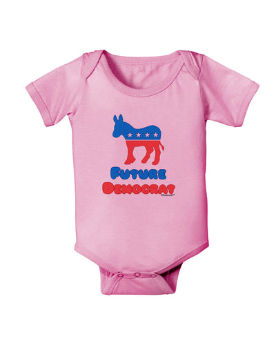 Future Democrat Baby Romper Bodysuit-Baby Romper-TooLoud-Pink-06-Months-Davson Sales