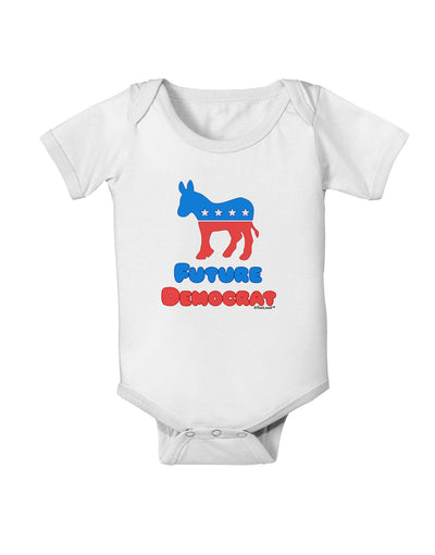 Future Democrat Baby Romper Bodysuit-Baby Romper-TooLoud-White-06-Months-Davson Sales