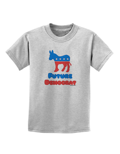 Future Democrat Childrens T-Shirt-Childrens T-Shirt-TooLoud-AshGray-X-Small-Davson Sales