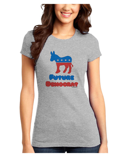 Future Democrat Juniors Petite T-Shirt-T-Shirts Juniors Tops-TooLoud-Ash-Gray-Juniors Fitted X-Small-Davson Sales