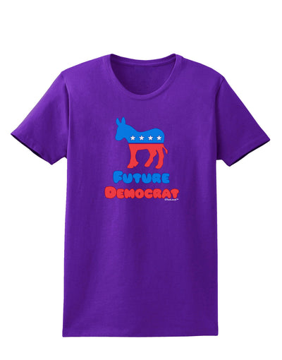 Future Democrat Womens Dark T-Shirt-TooLoud-Purple-X-Small-Davson Sales